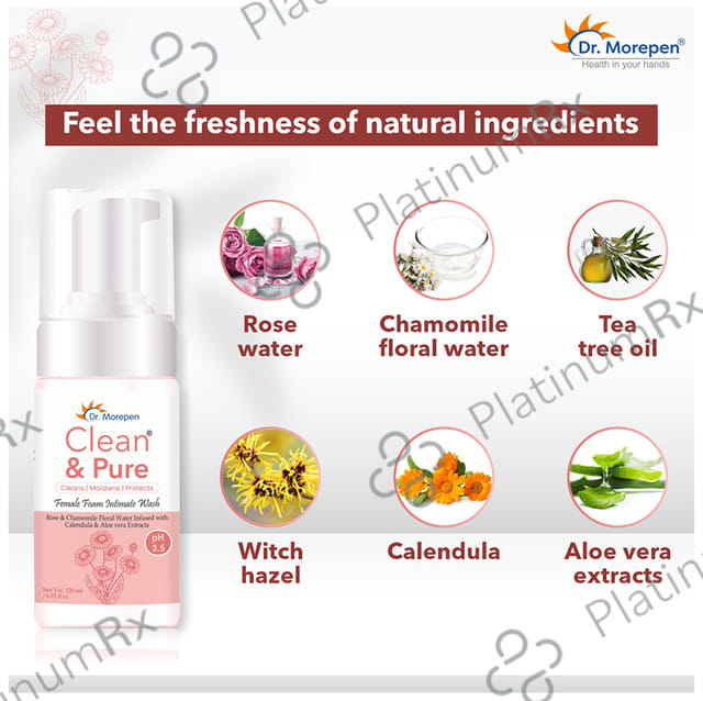 Dr. Morepen Clean & Pure Female Foam Intimate Wash