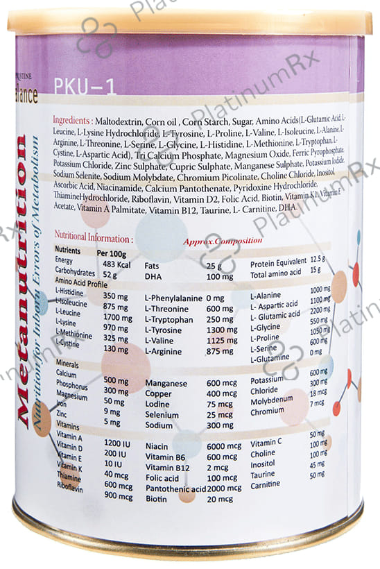 Pristine Balance Metanutrition PKU 1 (Upto 3 Years) Powder Chocolate