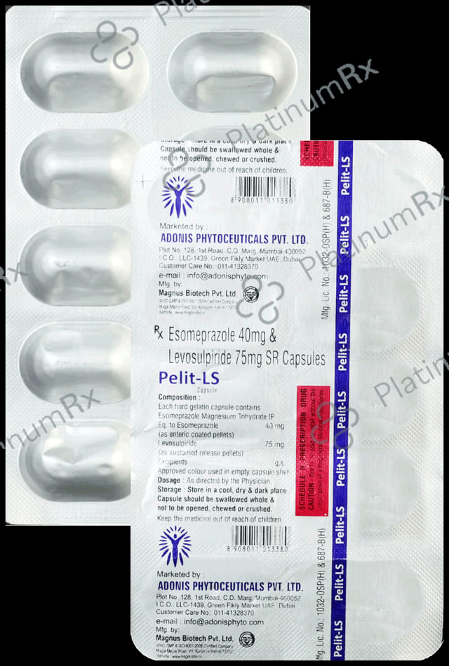 Pelit LS 75/40mg Capsule SR 10s