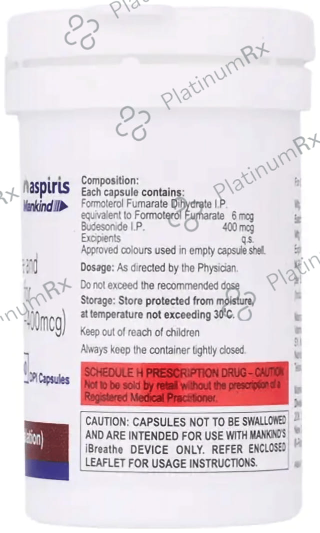 Combihale FB 400/6mcg Redicaps 30s