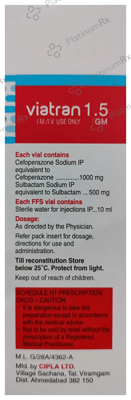 Viatran 1000/500mg Injection 20ml