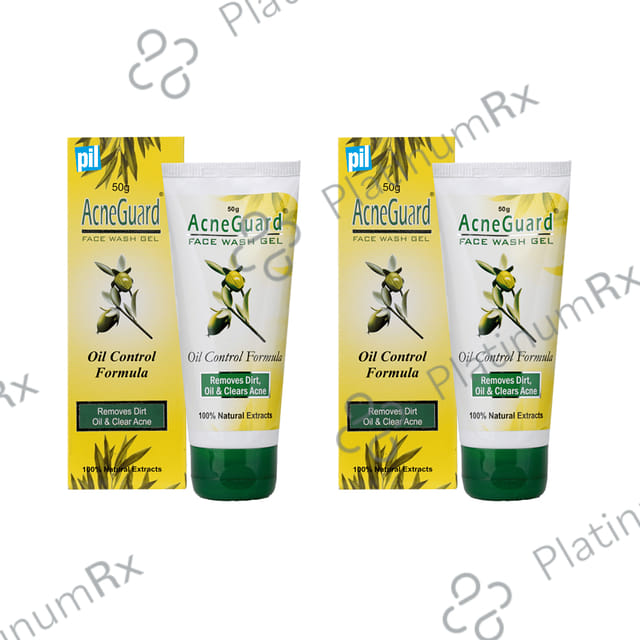 Acneguard Face Wash Gel (50gm Each) Tube 2s