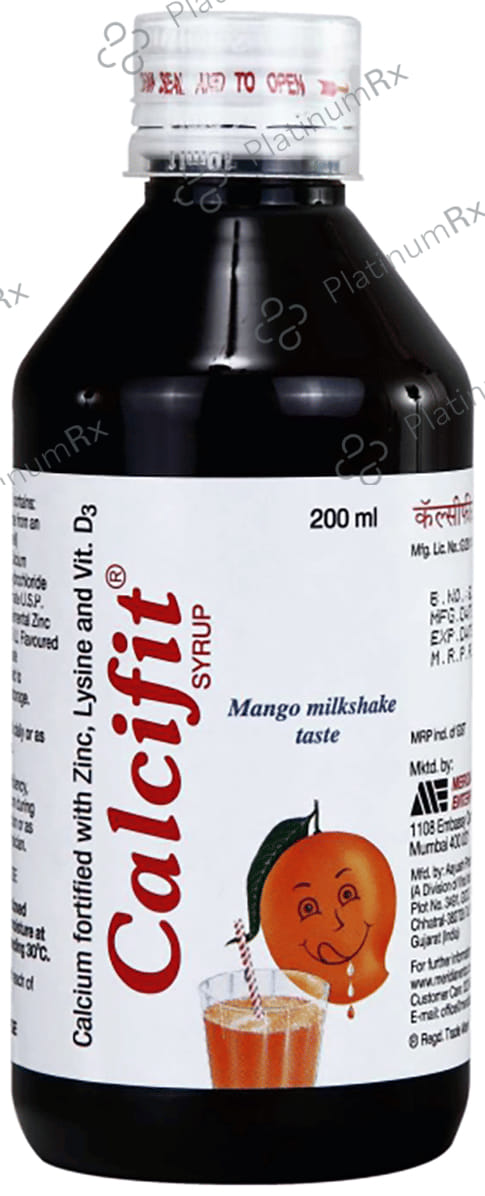 Calcifit Syrup Delicious Mango Milkshake 200ml