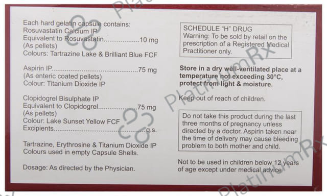 Rosukem Gold 10/75/75mg Capsule 10s