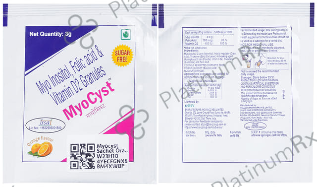 Myocyst Sachet Orange 3gm