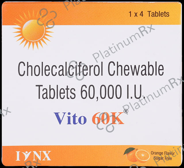 Vito 60K Chewable Tablet Orange Sugar Free