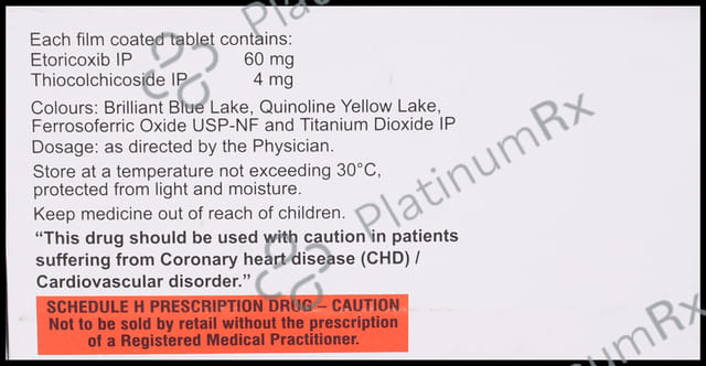 Etosaid MR 60/4mg Tablet 10s