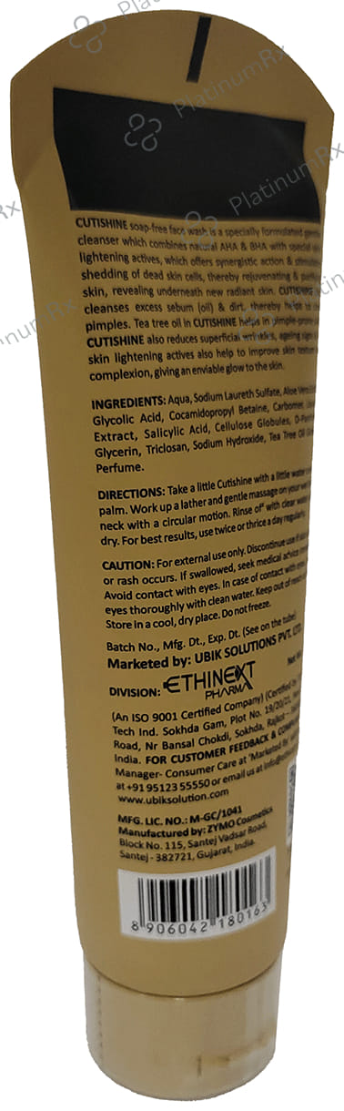 Cutishine Face Wash 70gm