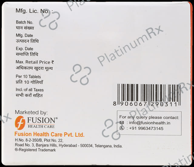 Tensorin M 500/20mg Tablet 10s