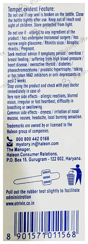 Otrivin Moist A Moisturising Nasal Drops 10ml