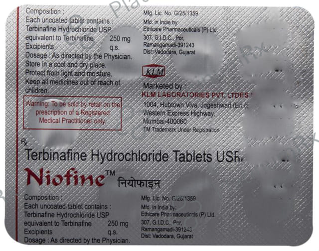 Niofine 250mg Tablet 7s