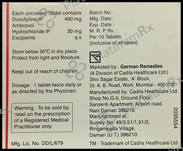 Doxolin AX Tablet