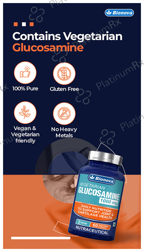 Bionova Glucosamine 1000mg Vegetarian Capsule