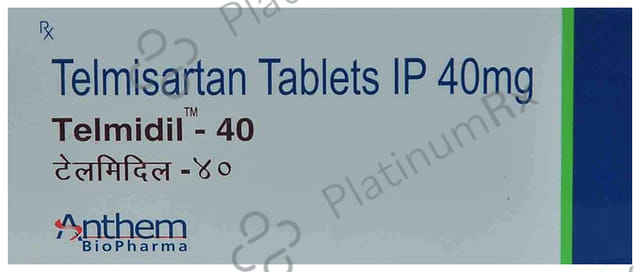Telmidil 40mg Tablet 10s