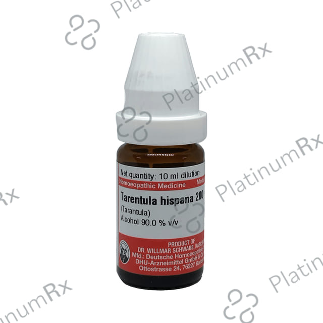 Dr Willmar Schwabe Germany Tarentula Hispana Dilution 200