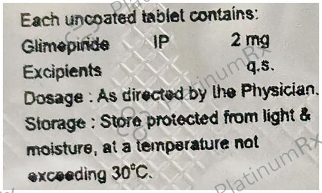 Glimibrit 2mg Tablet 15s