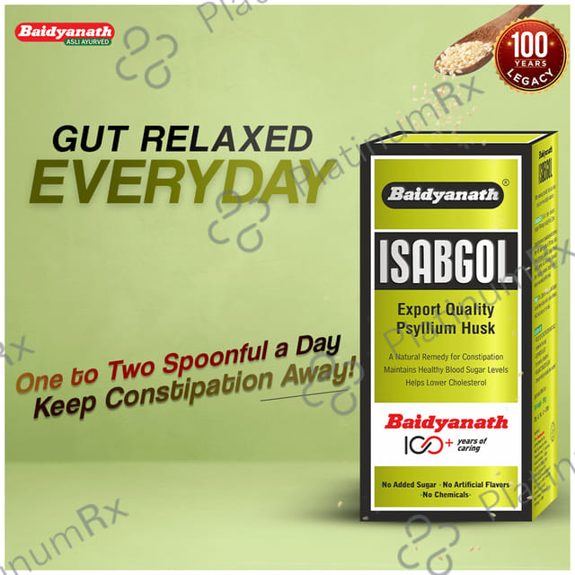 Baidyanath Vansaar Isabgol Psyllium Husk Powder - For Immunity & Constipation Relief 200 gm