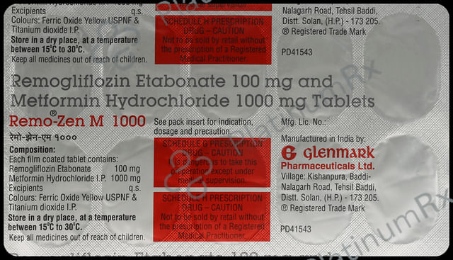 Remo Zen M 100/1000mg Tablet 10s
