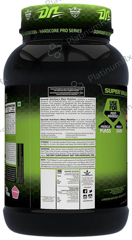 DOMIN8R Mass Mutation Powder Strawberry 2 lb