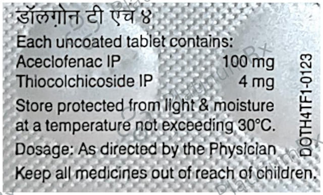 Dolgon TH 100/4mg Tablet 10s