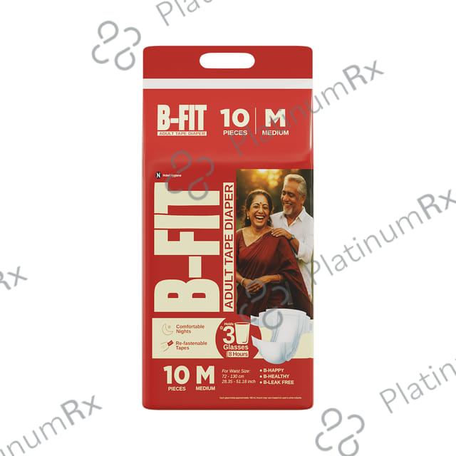 B Fit Economy Adult Diapers Medium 10s