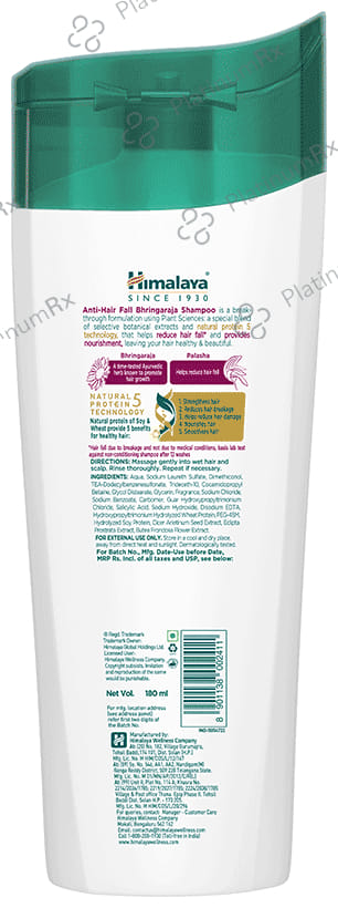 Himalaya Anti Hair Fall Bhringaraja Shampoo 180ml