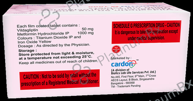Vildotin M 1000mg/50mg Tablet