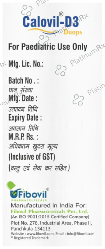 Calovil-D3 Oral Drops