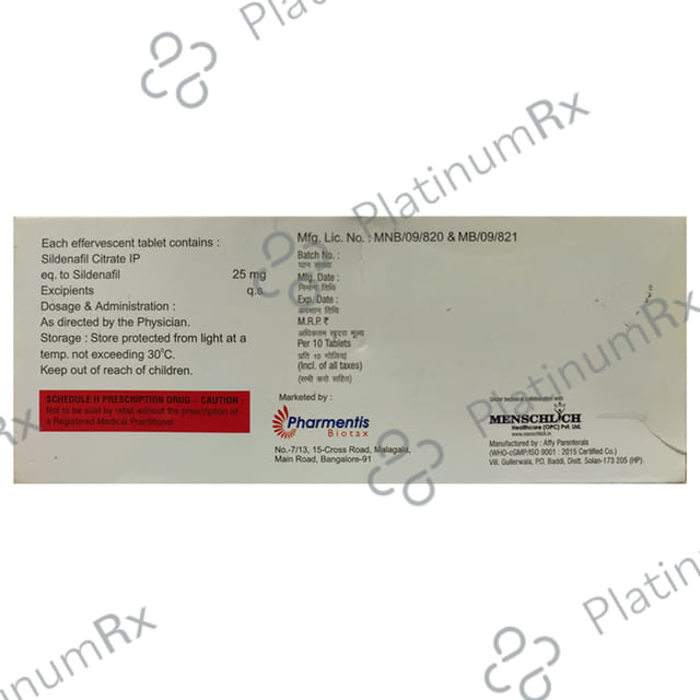 Femilis 25mg Effervescent Tablet 10s