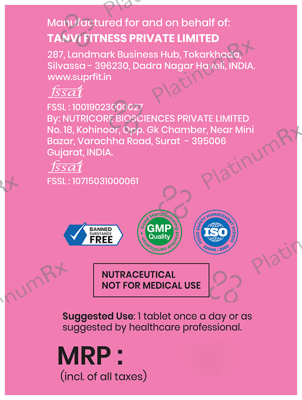 Superfit Glutathione Glow Effervescent Tablet Strawberry