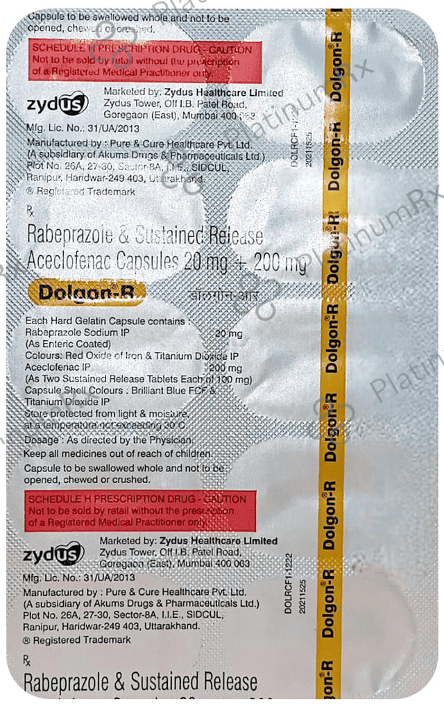 Dolgon R 200/20mg Capsule 10s