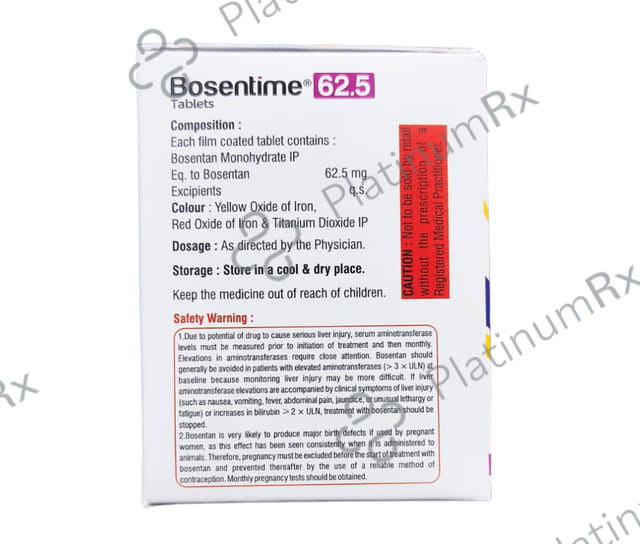 Bosentime 62.5mg Tablet 10s