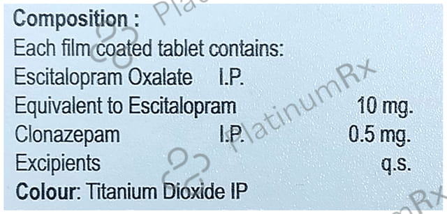 Encita Plus 0.5/10mg Tablet 10s