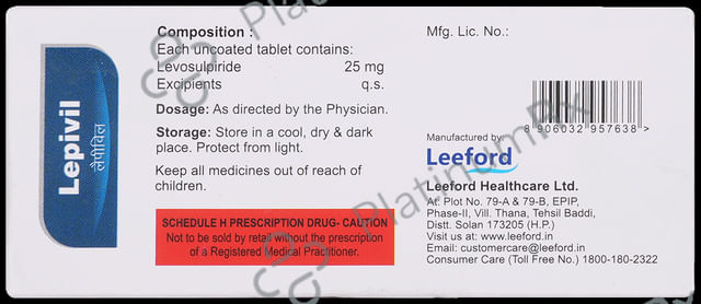 Lepivil 25mg Tablet