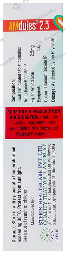 Amdules 2.5mg Tablet 30s