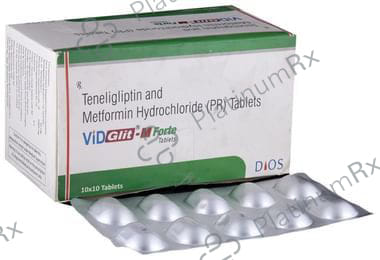 Vidglit M Forte 1000/20mg Tablet PR 10s