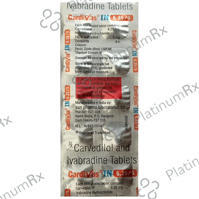 Cardivas IN 6.25/5mg Tablet 10s