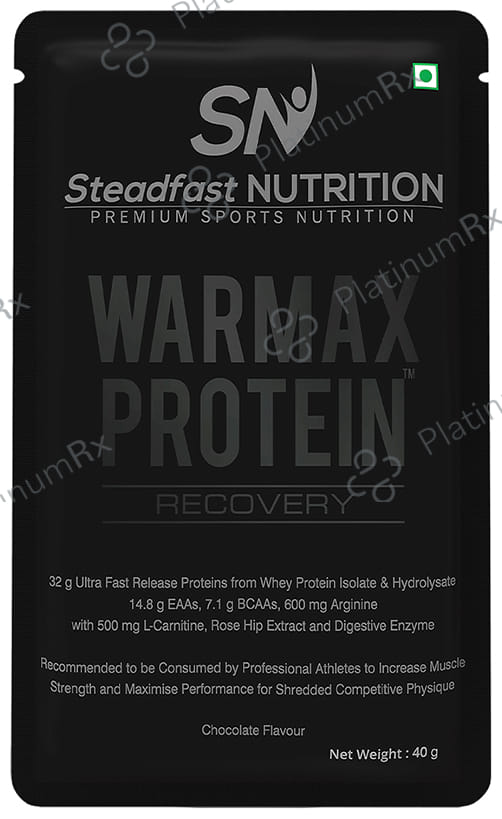 Steadfast Nutrition Warmax Protein Recovery Chocolate 15 Sachets