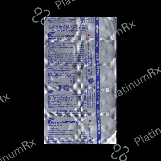 Biocart MSM Tablet 10s