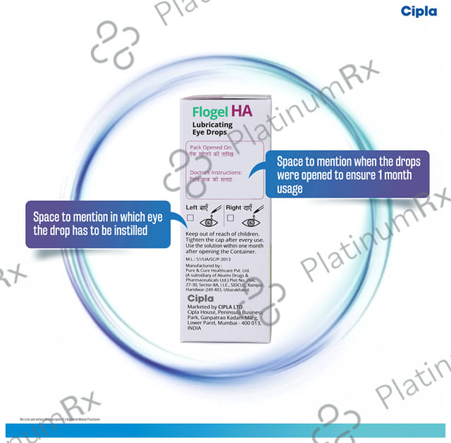 Flogel HA 0.1% Lubricating Eye Drop 10ml