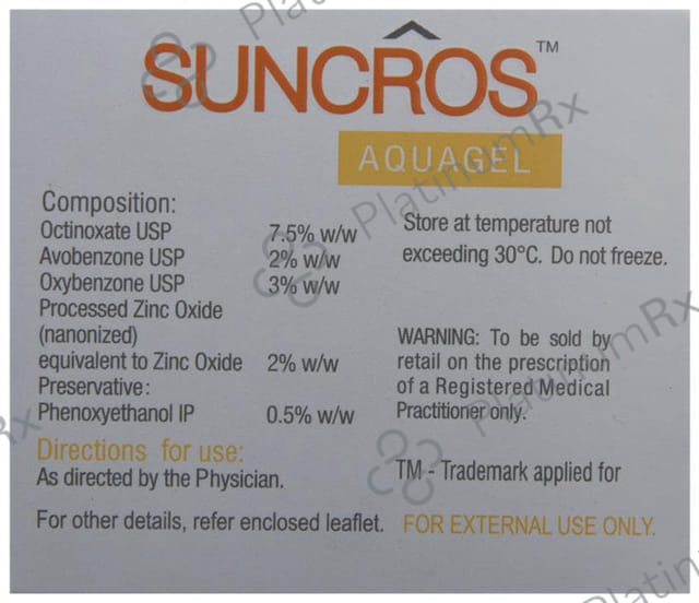 Suncros SPF 26 Gel 100gm