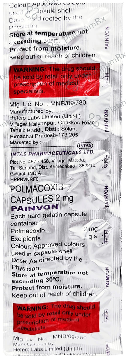 Painvon 2mg Capsule 10s