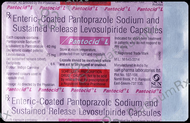 Pantocid L 75/40mg Capsule SR 10s