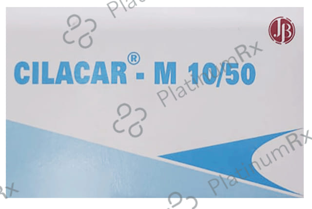 Cilacar M 10/50mg Tablet 15s