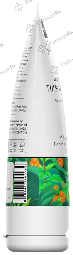 Kapiva Acne Control Tulsi Face Wash - Reduces Active Acne & Scars - For All Skin Types - 0% Parabens Face Wash
