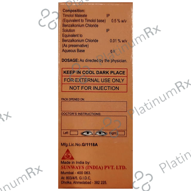 Timanol 0.5% Eye Drop 5ml