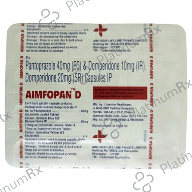 Aimfopan D 30/40mg Capsule SR 10s