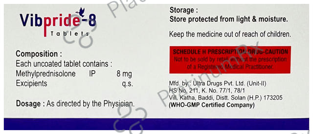 Vibpride 8mg Tablet