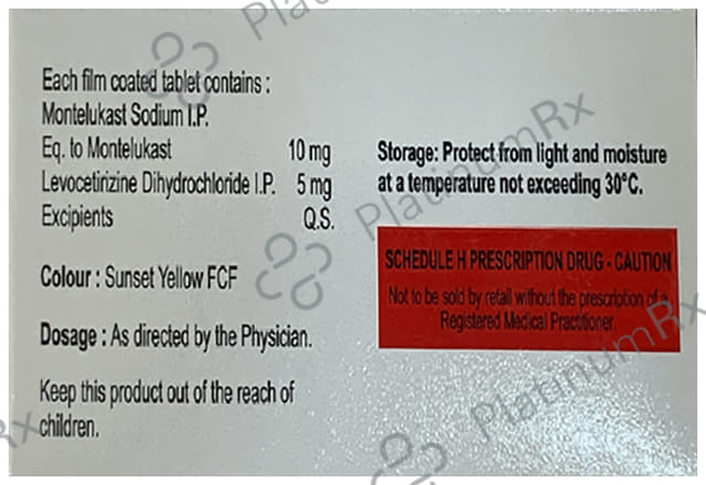 Acrecet LM 5/10mg Tablet 10s