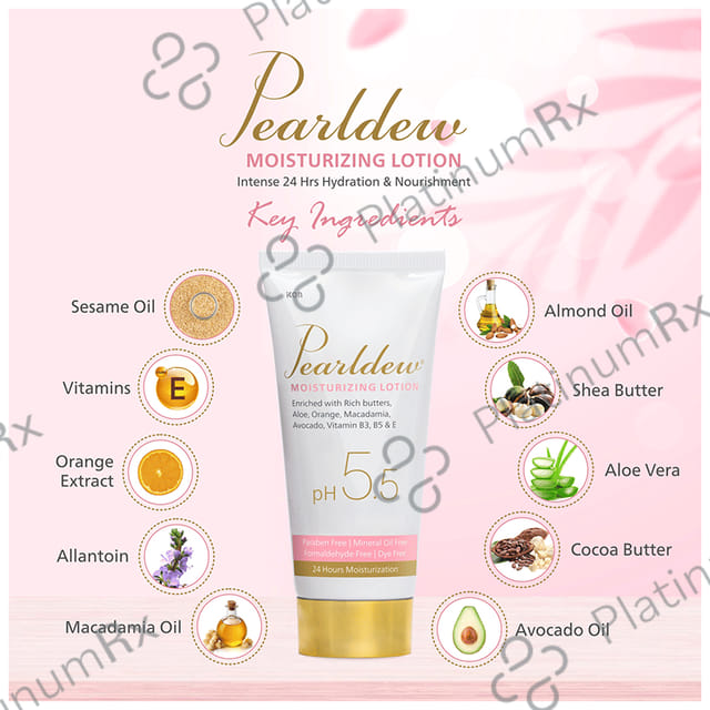 Pearldew Moisturizing Lotion PH5.5 (100ml Each) 2 Tubes